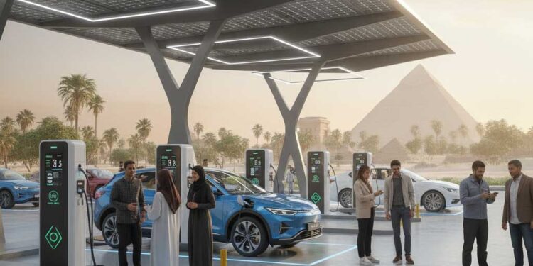 نظرة عامة على شبكة شحن السيارات الكهربائية في مصر