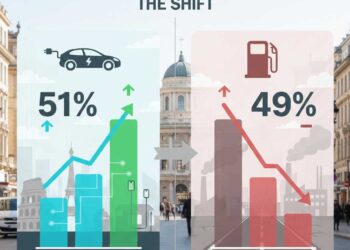 السيارات الكهربائية تتفوق على البنزين في أوروبا لأول مرة: مؤشرات قوية لسوق EV عالميًا